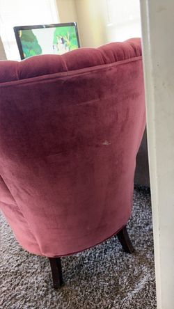Vintage Pink Velvet chair