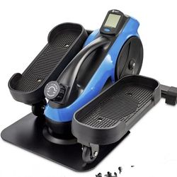 Under Desk Bike Pedal Exerciser with Resistance Bands, Arm & Leg Mini Exercise Bikes for Home, Desk Exercise Equipment, Under Desk Elliptical