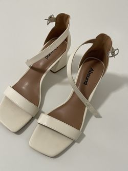 Abound White Heels 