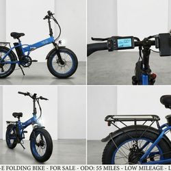 Y&Q Folding Fat Tire E-Bike (750W) - Like New (Only 55 Miles!)