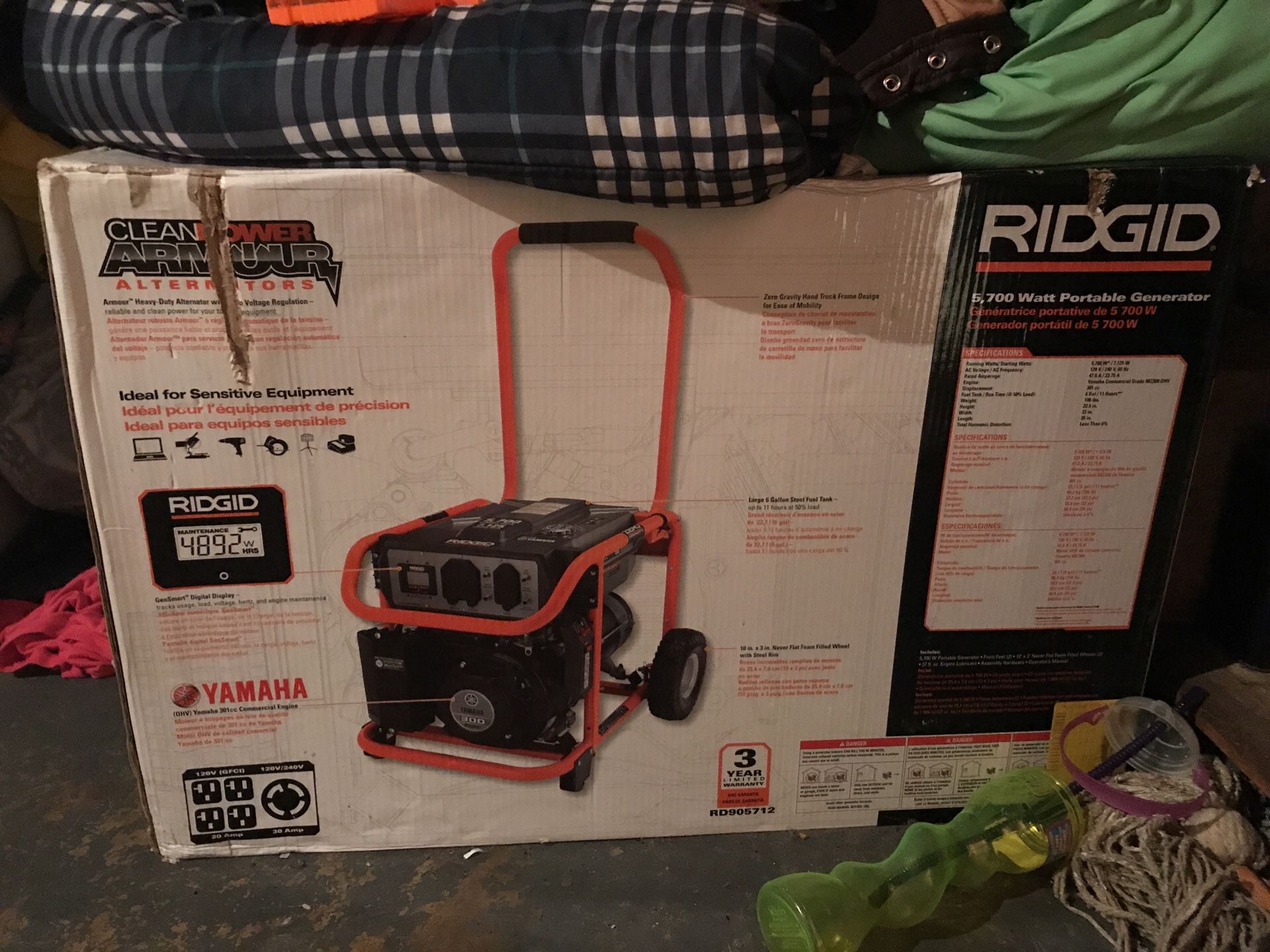 New Portable electric generator. Price is negotiable.