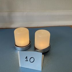6 Battery-operated candles in different shapes