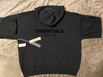 NEW Fear of God Essentials Hoodie Black Size Large 100% Authentic