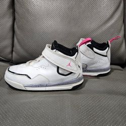 Nike Toddler Infant Size 7 C Air Jordan Retro Basketball White Pink Sneakers 