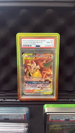 Pokemon Reshiram & Charizard GX 20/214 Unbroken Bonds Holo TAG TEAM PSA 10