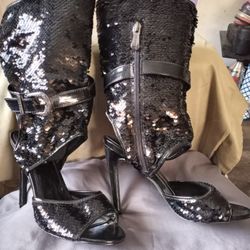 CAPE ROBBIN SUZZY-75 BLACK HIGH HEEL