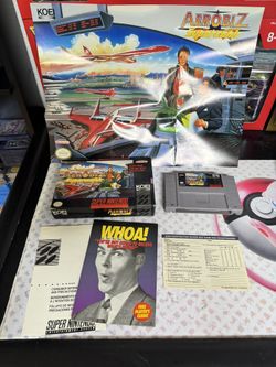 Aerobiz Supersonic SNES Game RARE HTF - Almost Complete