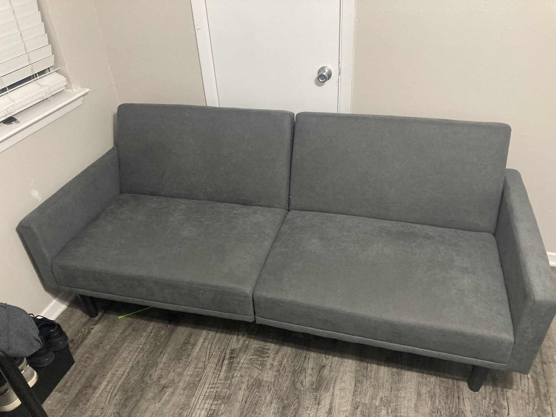 Futon Couch Grey