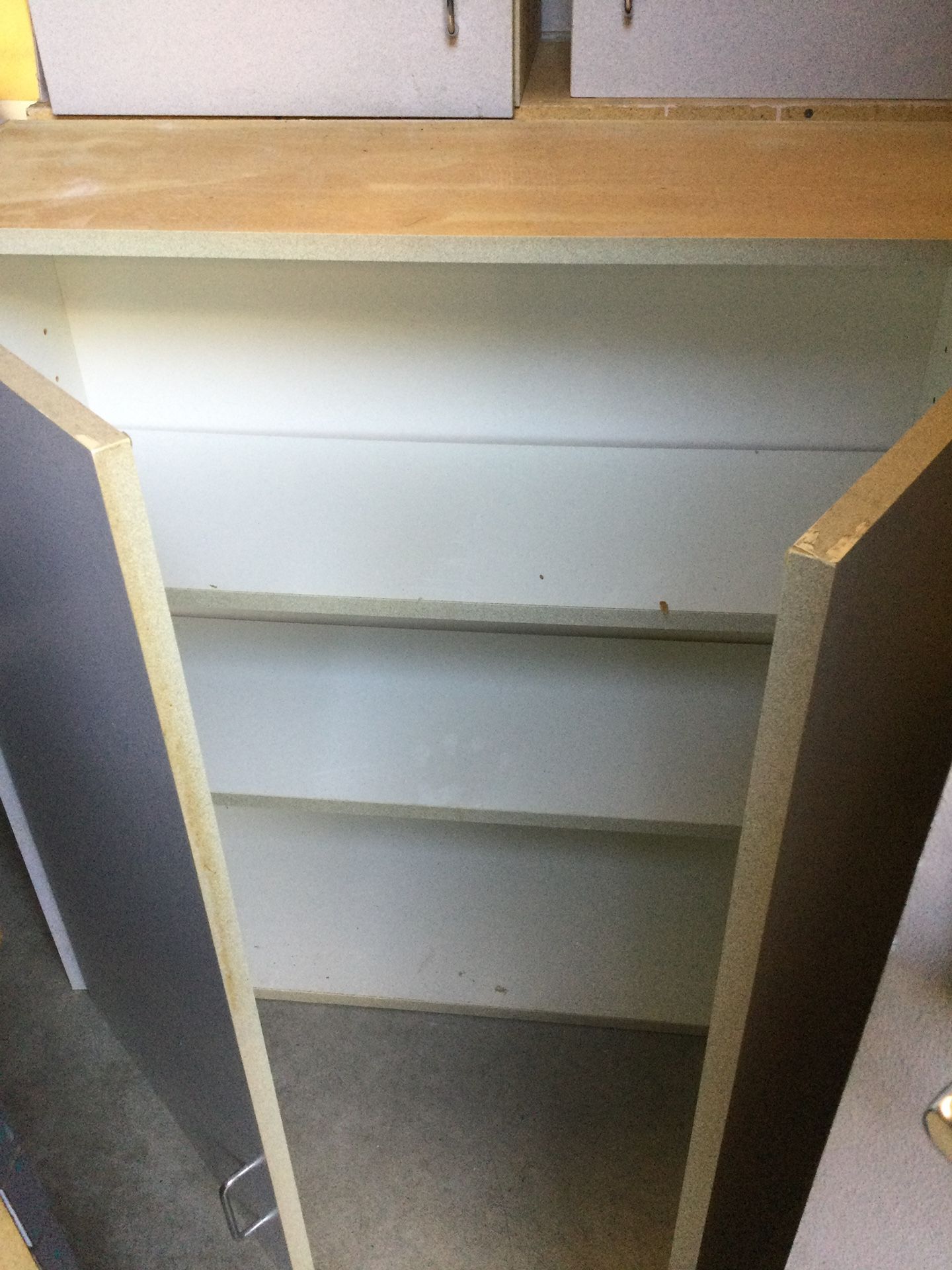 Wall Cabinet With European Hinges Great For Garage 