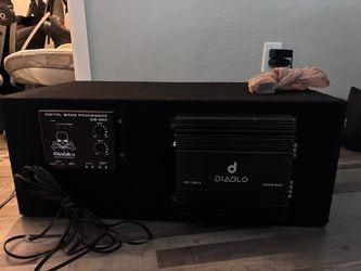 Diablo Dual 10” Subwoofers + 1200W Amp + Bass Processor