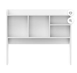 Desktop Bookshelf Storage Tabletop Display Hutch with 4 Shelves Wood Frame Freestanding Desk Organizer,