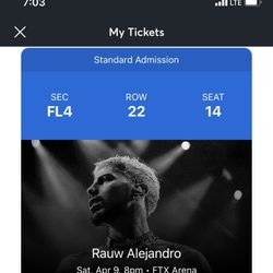 RAUW ALEJANDRO MIAMI TICKET