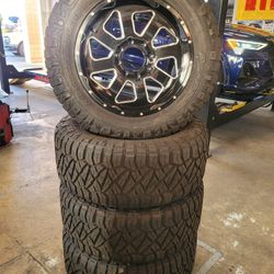 Used 20" Wheels And Nitto Ridge Grappler Tires 