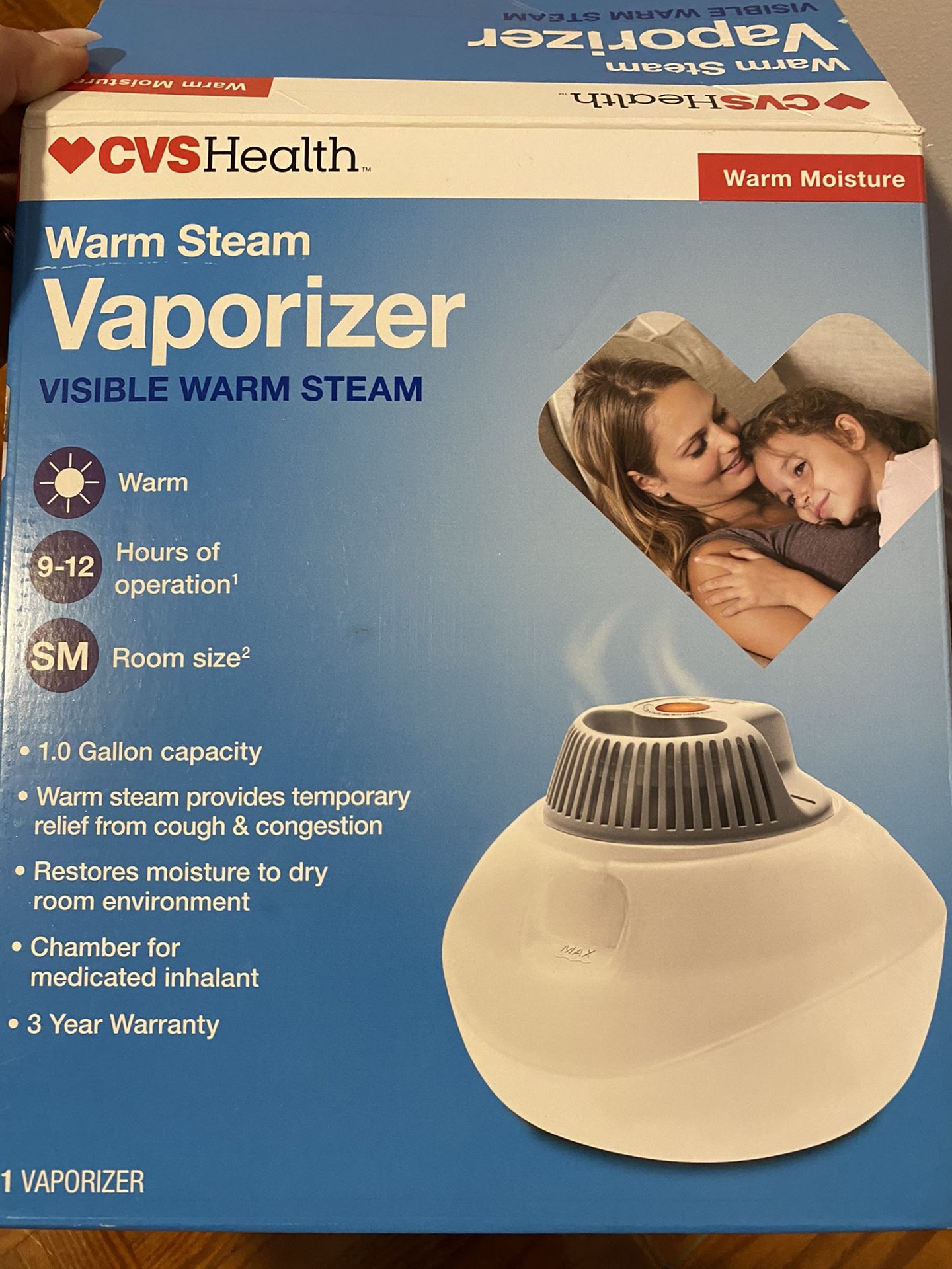 Warm steam vaporizer
