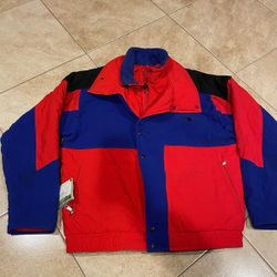 Vintage 90s The North Face 2 Layer Fleece Lined Jacket - Mens XL|1990s Insulated Puffer Style Made in USA 