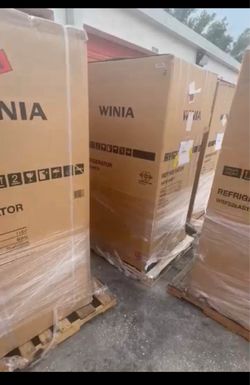 Factory brand new sealed Winia WRFS26ABTD French Door Non-Dispenser Refrigerator, 26.1 Cu.Ft, Stainless Steel  With warranty  $399 each   Feel free to