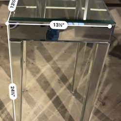 Mirror End Table