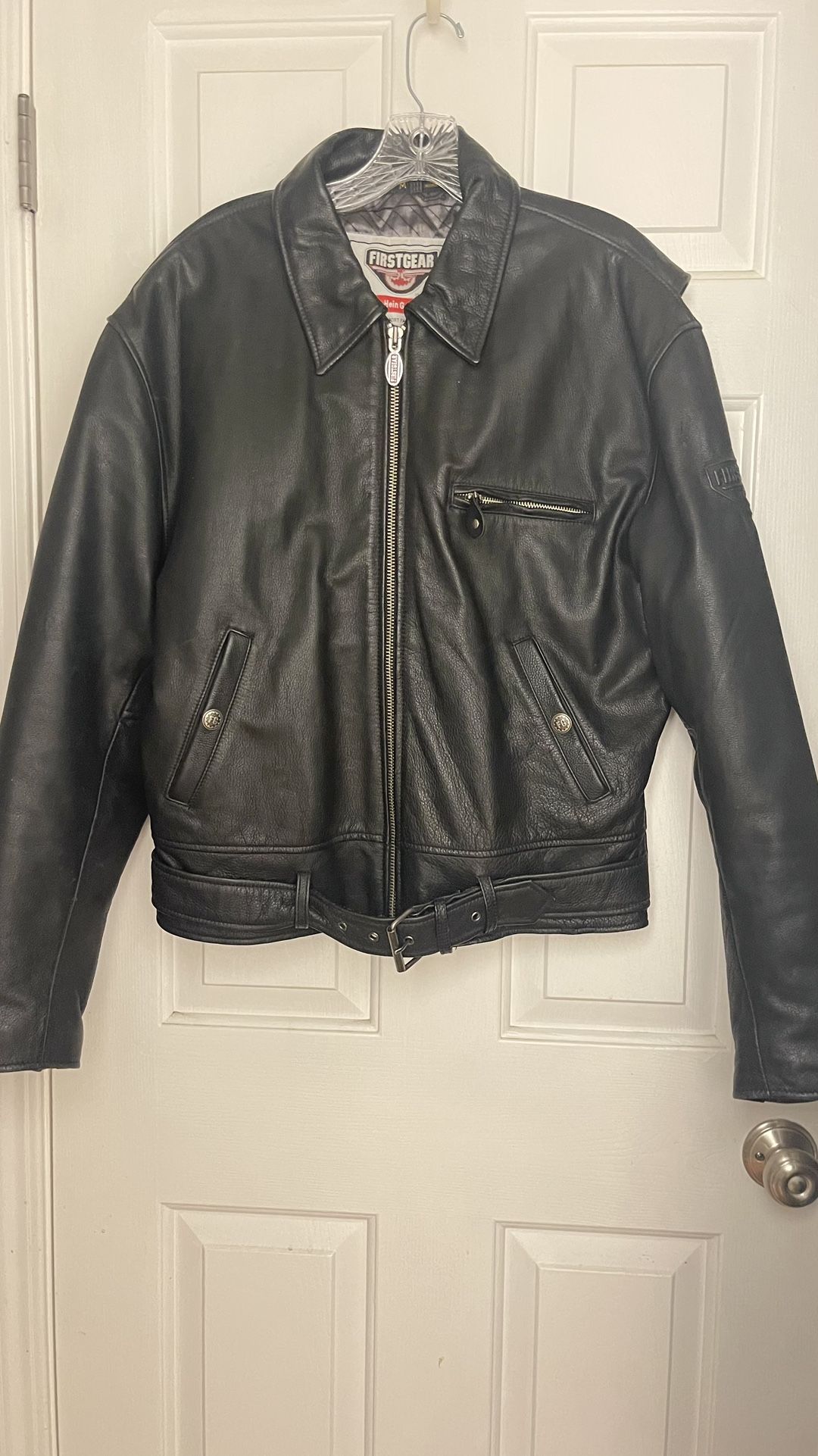 First gear Leather Motorcycle Jacket