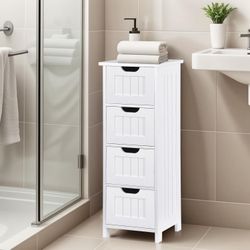 New White Bathroom Cabinet 