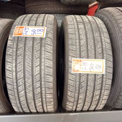 215/50/18 two tires used in good condition