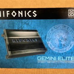 Gemini Elite Car Speaker System Amplifier 4-Channel Amp 800 Watts GE-800.4 🚨 Payment Options Available 🚨 No Credit Needed 🚨 