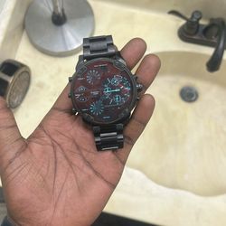 Men's Mr. Daddy 2.0 Black Stainless Steel Bracelet Watch 57mm DZ7395