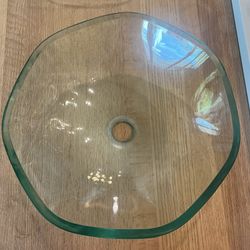 Set Of 2 Eden Bath Pedestal Glass Sink Bowls