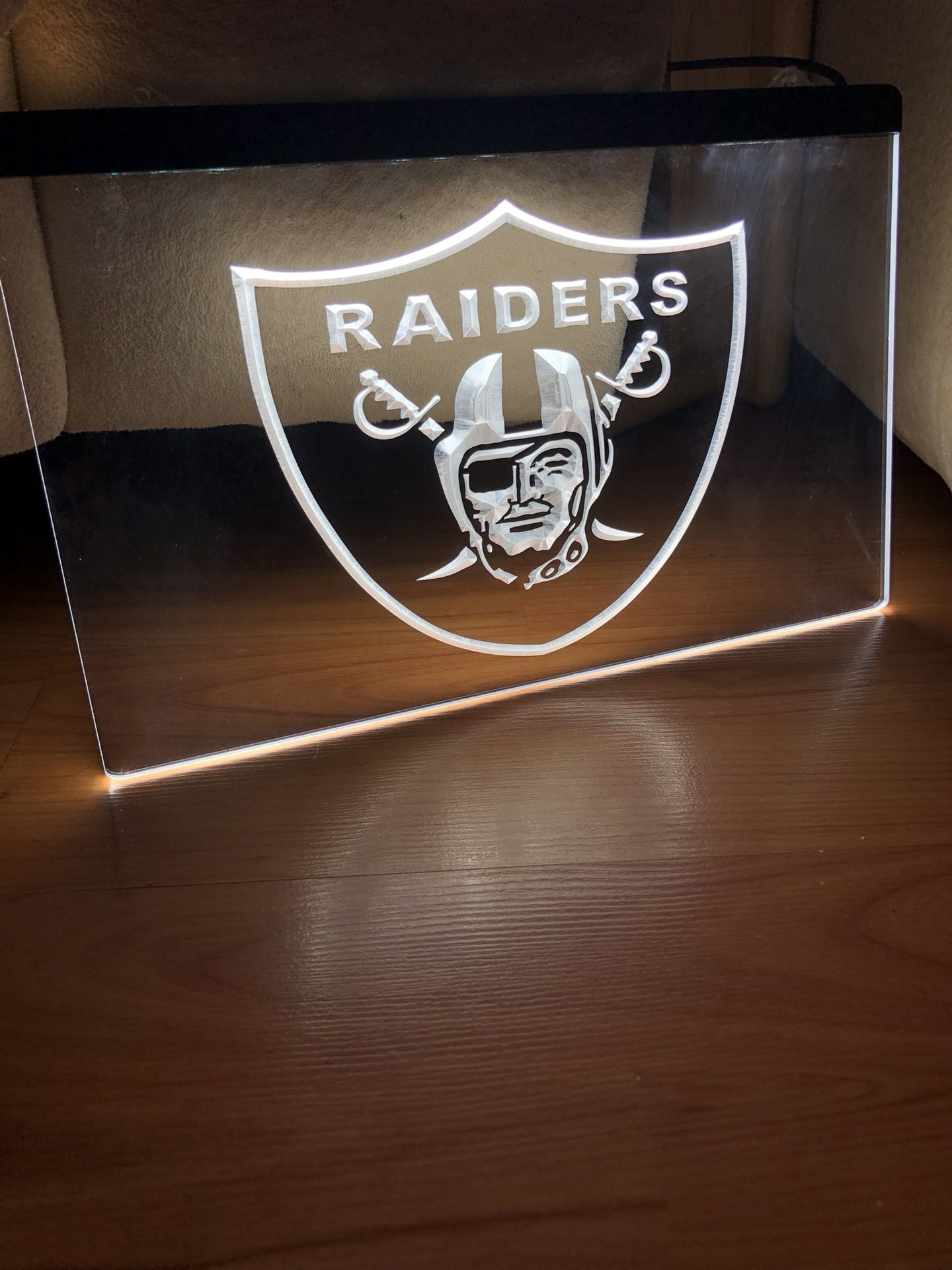 RAIDERS SHIELD LED NEON LIGHT SIGN 8x12