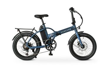 Concord 20" Urbanfold Electric Folding Bike, 36V, Class 2, Blue, Fits Riders 4'11" - 6'2", Adult, Unisex