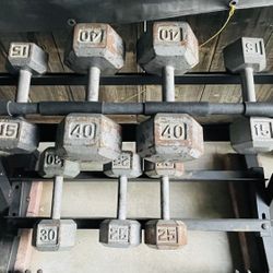 Dumbbells & Rack 