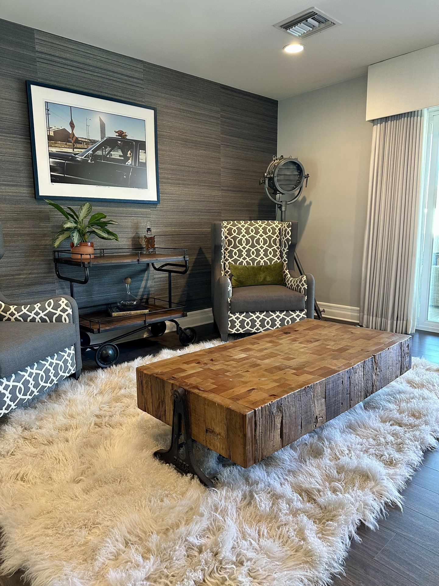 View of Pine Industrial Coffee Tables at Lowes.com