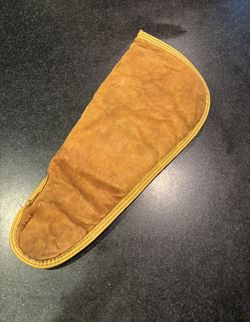 Pistol Case Suede Leather w/Fleece Lining Full Zip