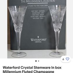 Waterford Crystal Champagne Flute (2)
