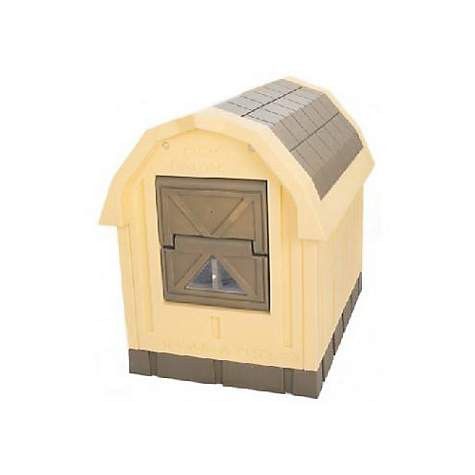 A deluxe insulated dog house