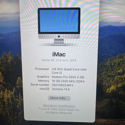 iMAC 4k 21.5 inch
