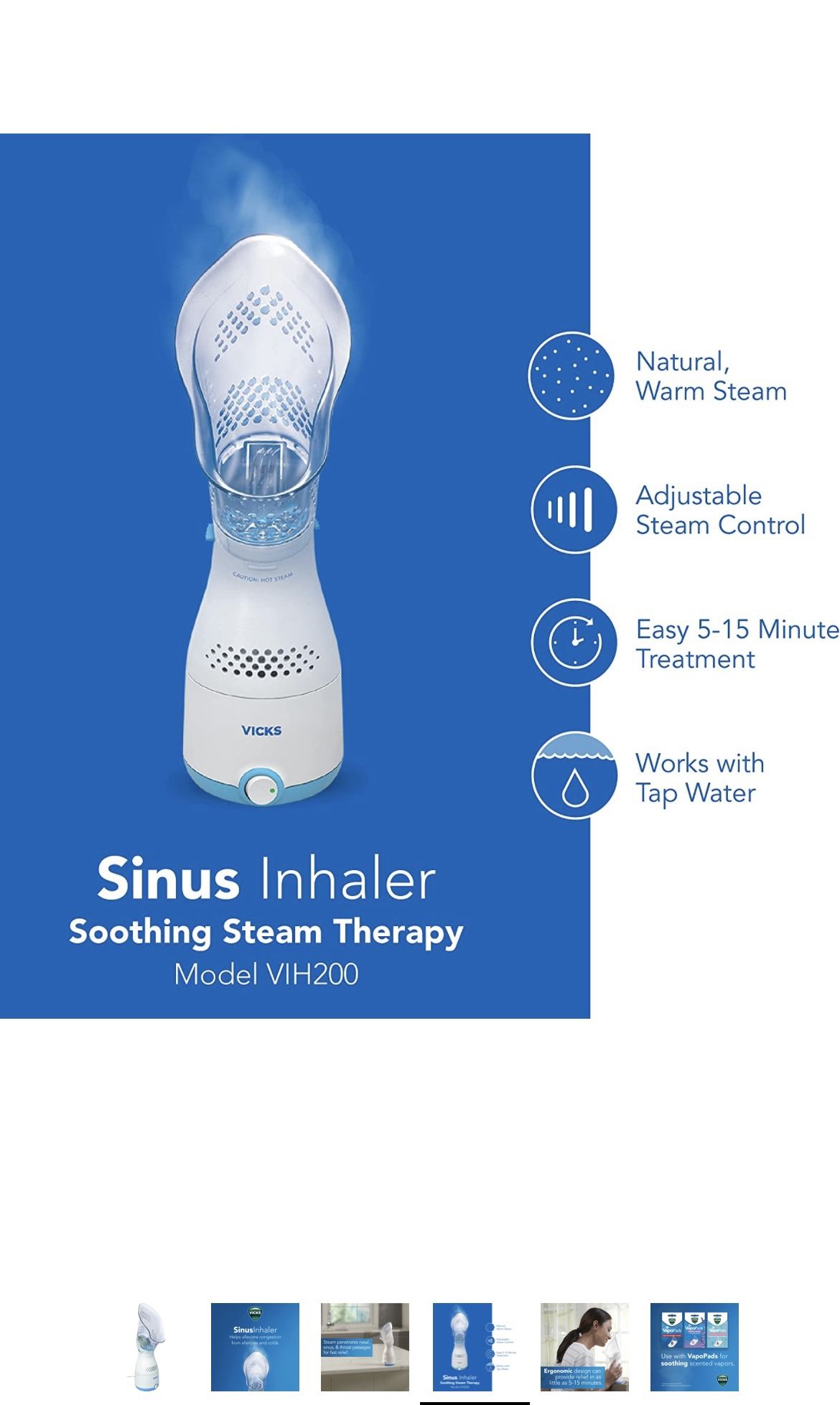 Vicks Personal Sinus Steam Inhaler