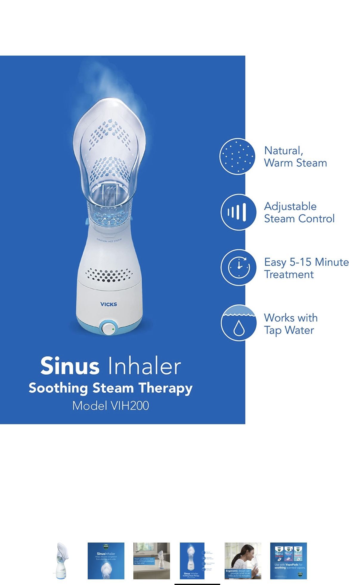 Vicks Personal Sinus Steam Inhaler 