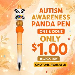 Autism Awareness Panda Novelty Pen (8 choices) $1.00 each