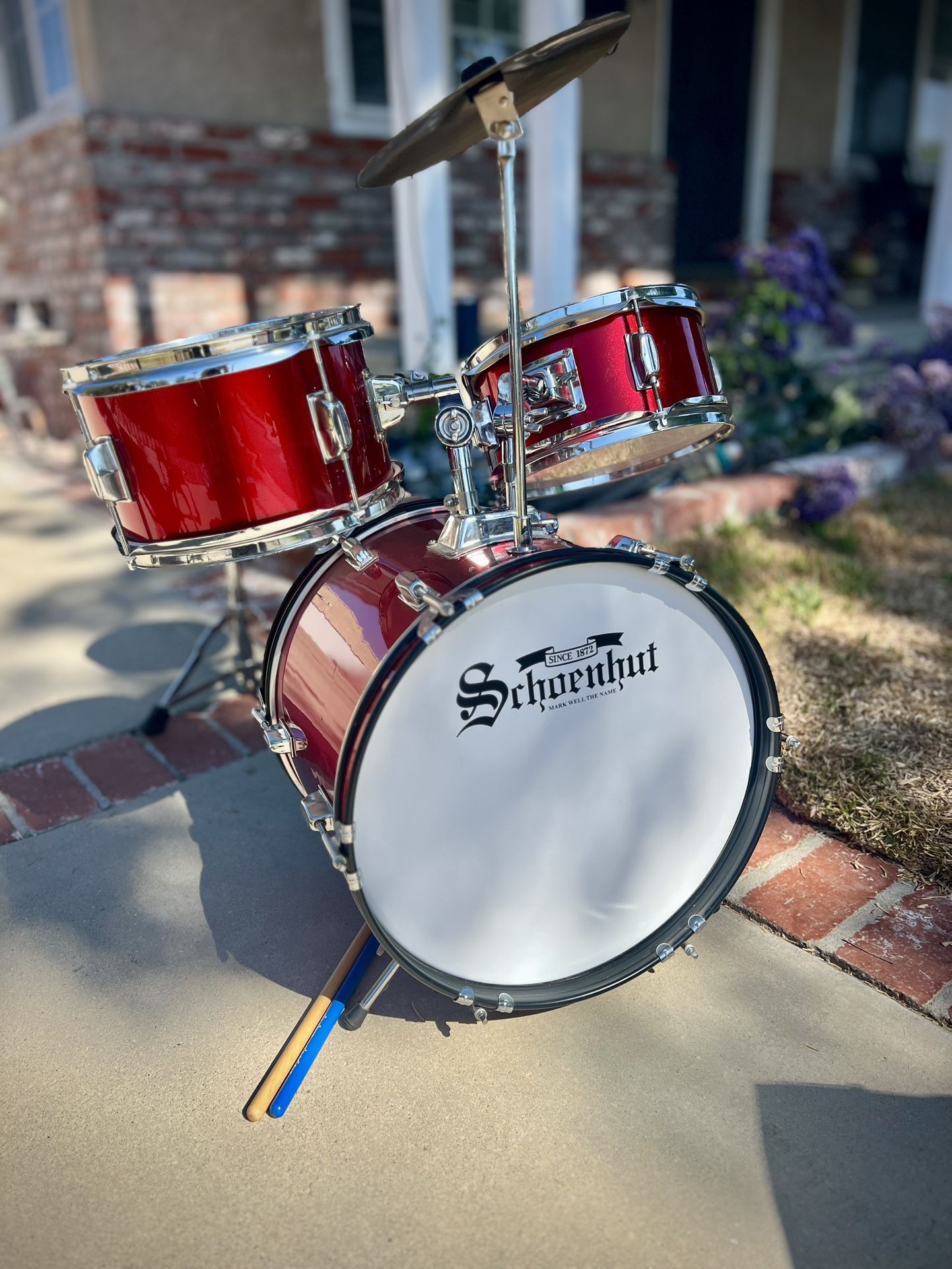 Kids Schoenhut 5-Piece Drum Set
