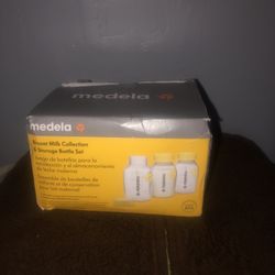 MEDELA breast milk storage bottles sets/ set de botellas de coleccionador de leche para bebé