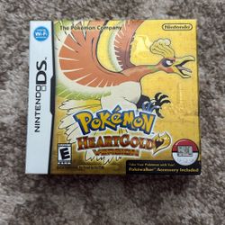 Pokemon Heartgold With Pokewalker For Nintendo Ds