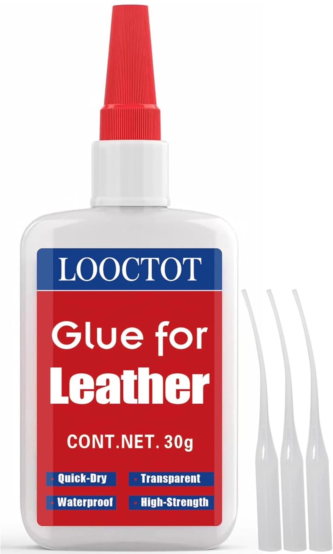 30g Leather Glue,Glue for Leather Repair, Super Instant Glue Used for Bonding Between Leathers, Leather and Other Materials,Quick-Dry Waterproof Clear