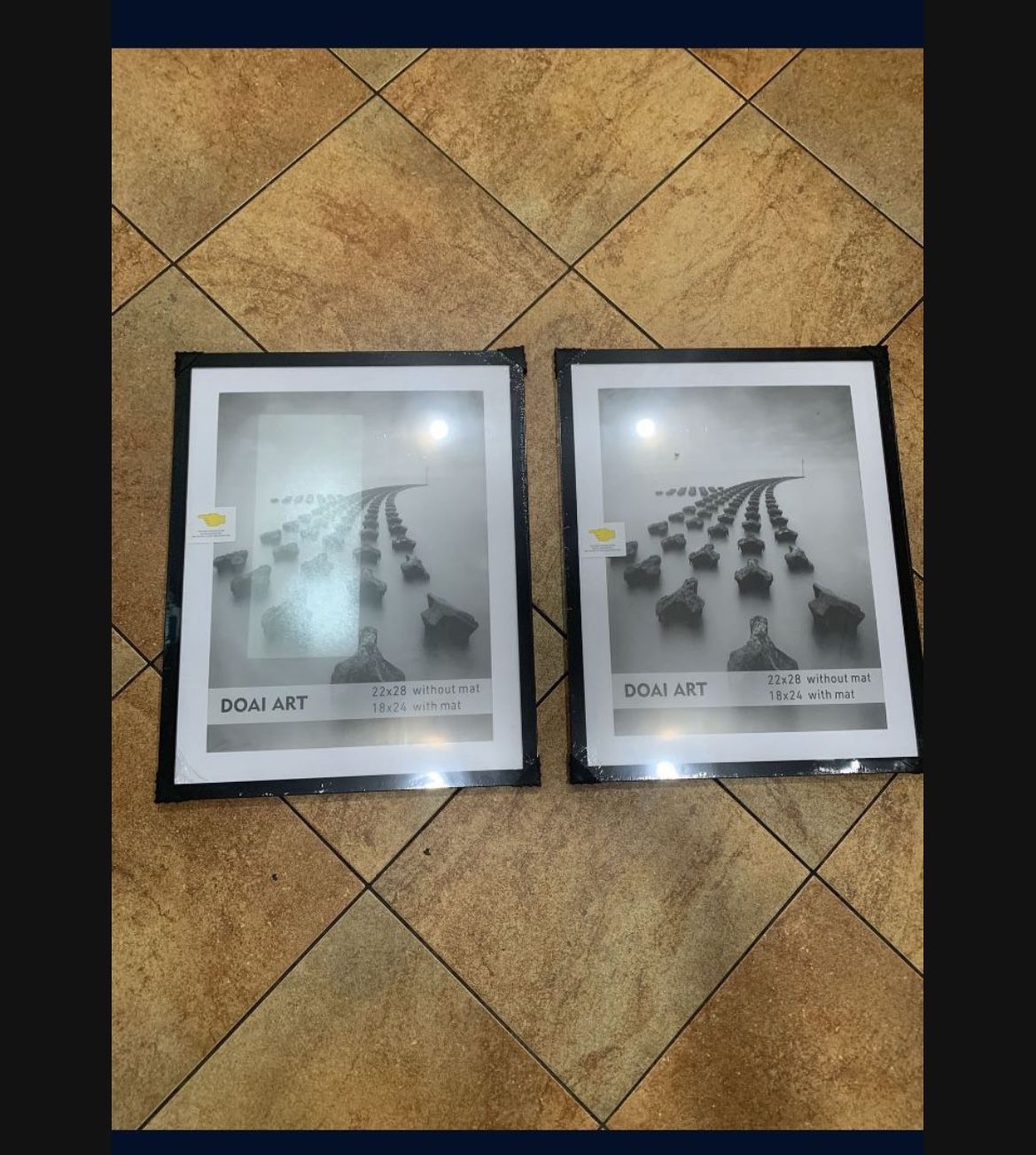 Two Large Frames  (22x28) Or (18x24 With  Mat)