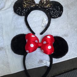 Disney Mickey Minnie Mouse Ear Headbands