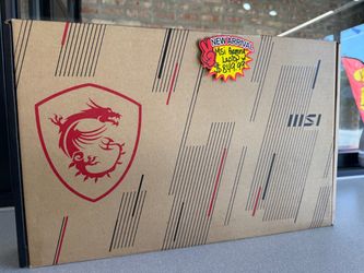 New MSI gaming laptop