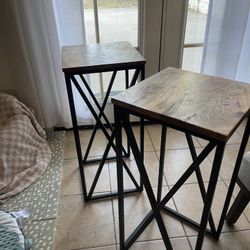 Set Of 2 Modern End Tables