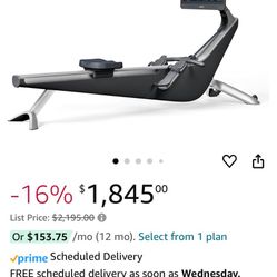 Hydro Rowing Machine With 22” HD Rotating Screen 