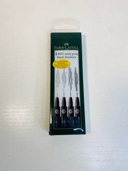 Faber-Castell Pitt Artist Pens 4 Set - Black Fineliners