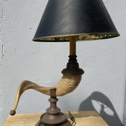 Antique Rams Horn Lamp