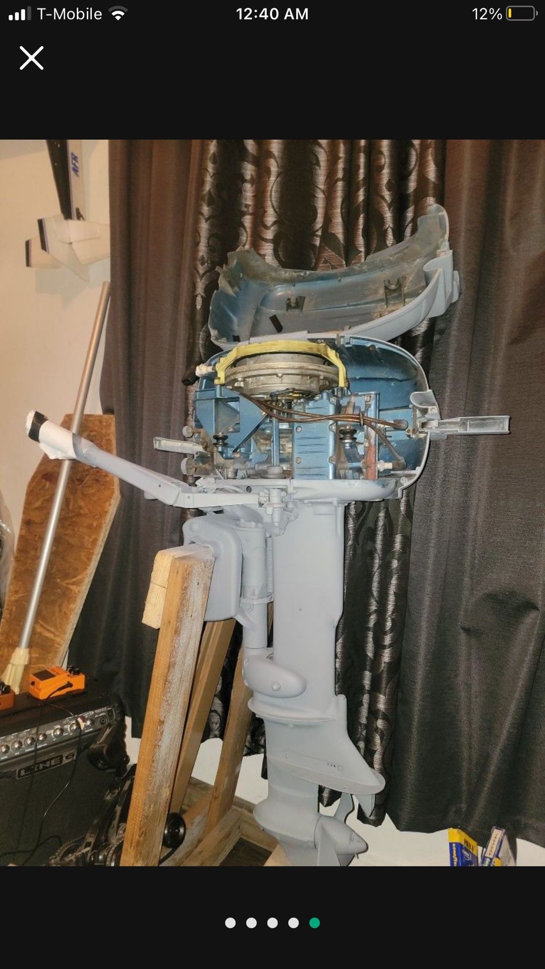 1956 EVINRUDE 15HP OUTBOARD MOTOR